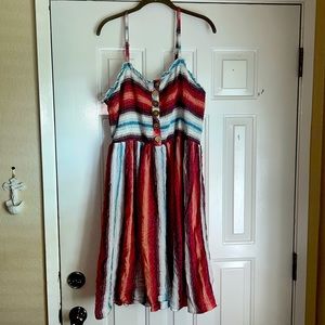 Romantic Gypsy boho smocked top dress